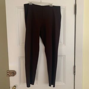 EUC Eileen Fisher straight leg ponte knit pants. Brown